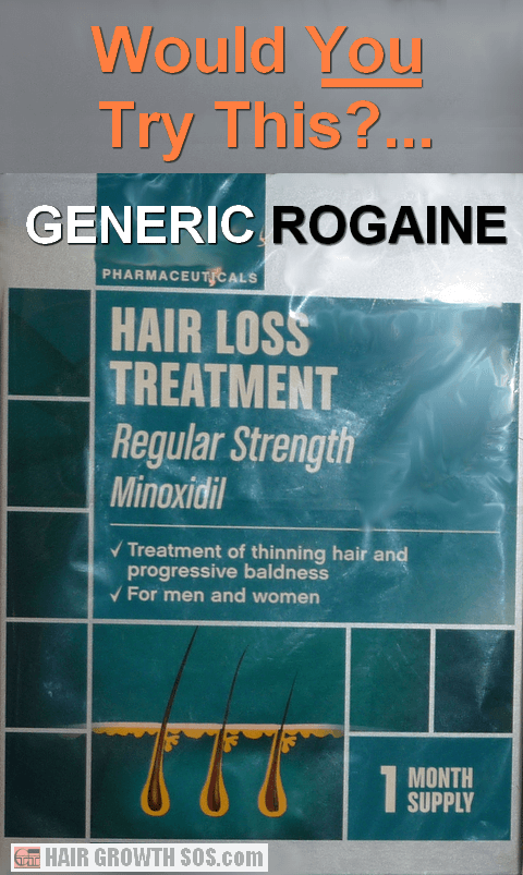Generic minoxidil drug product for hair loss