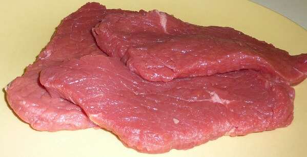 Red meat rich in iron