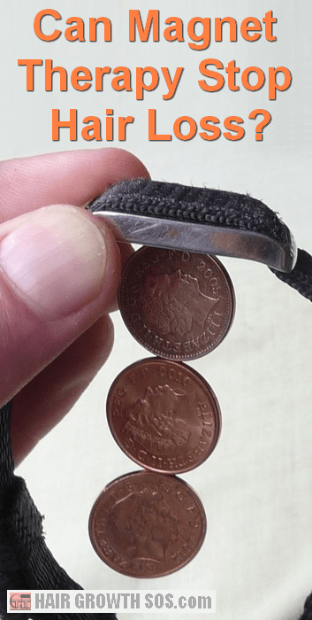Magnet therapy device holding three coins