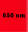 Red colored square at 650 nanometers